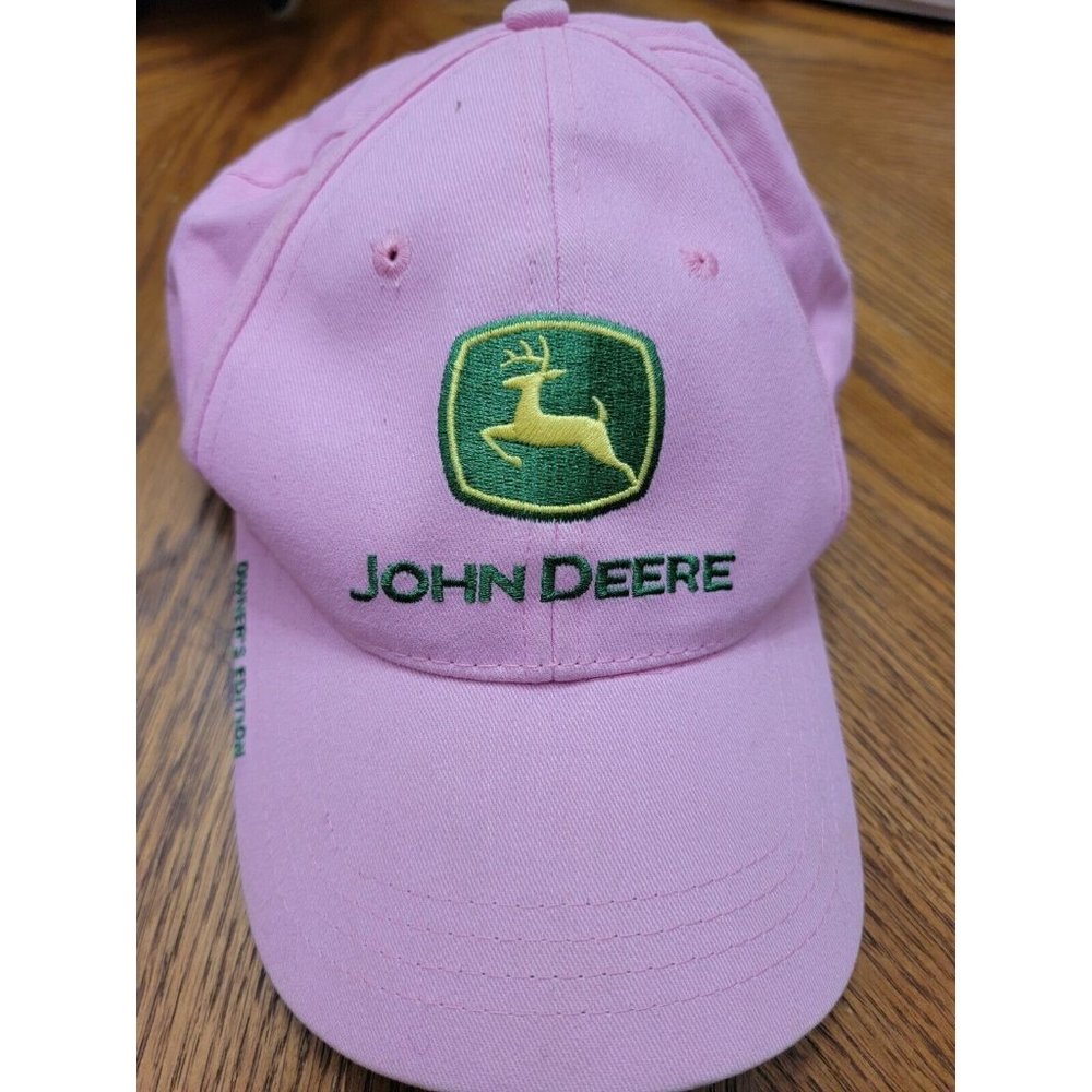 John Deere Tractor Women's Pink Baseball Cap Hat Adjustable strap